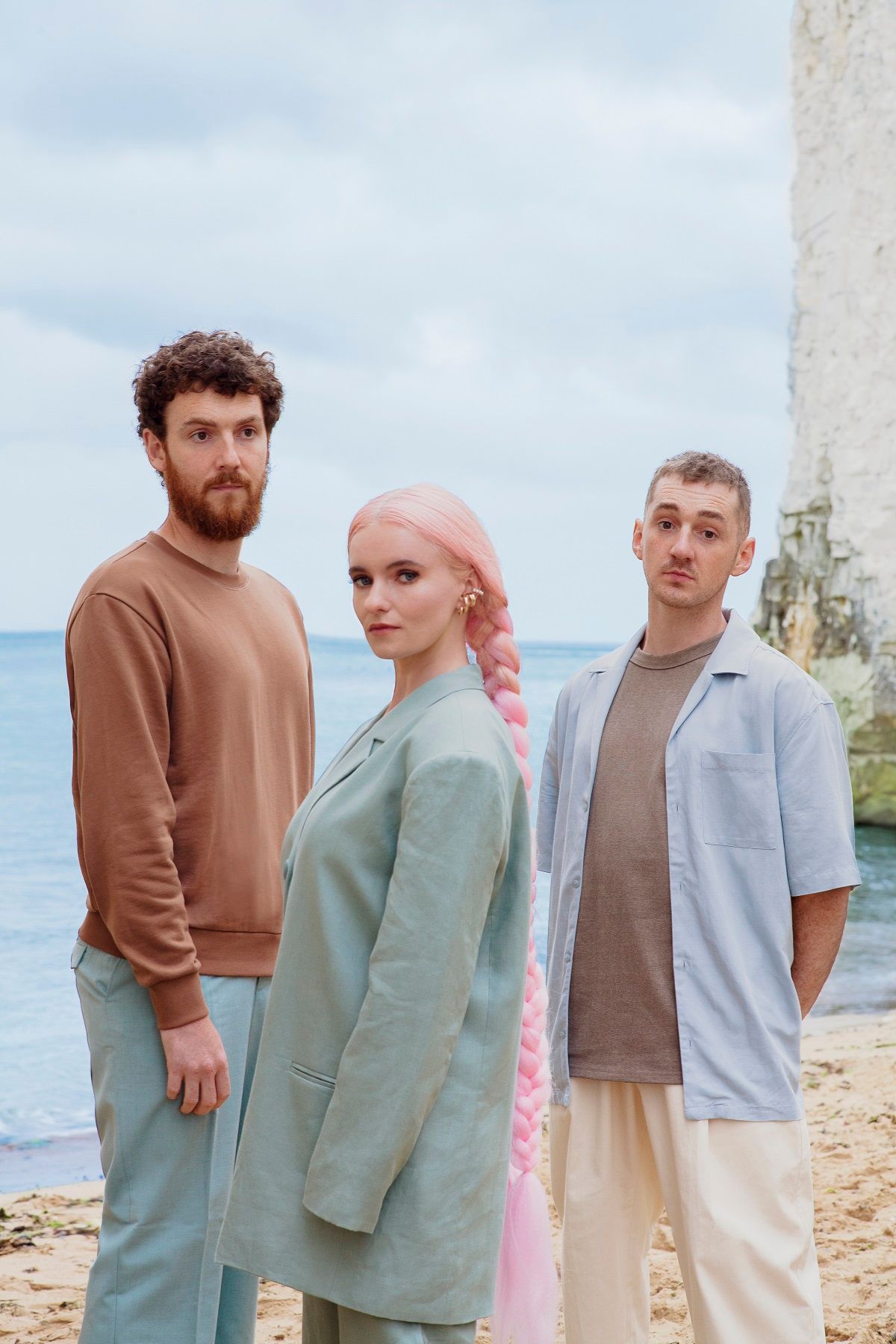 The three members of Clean Bandit