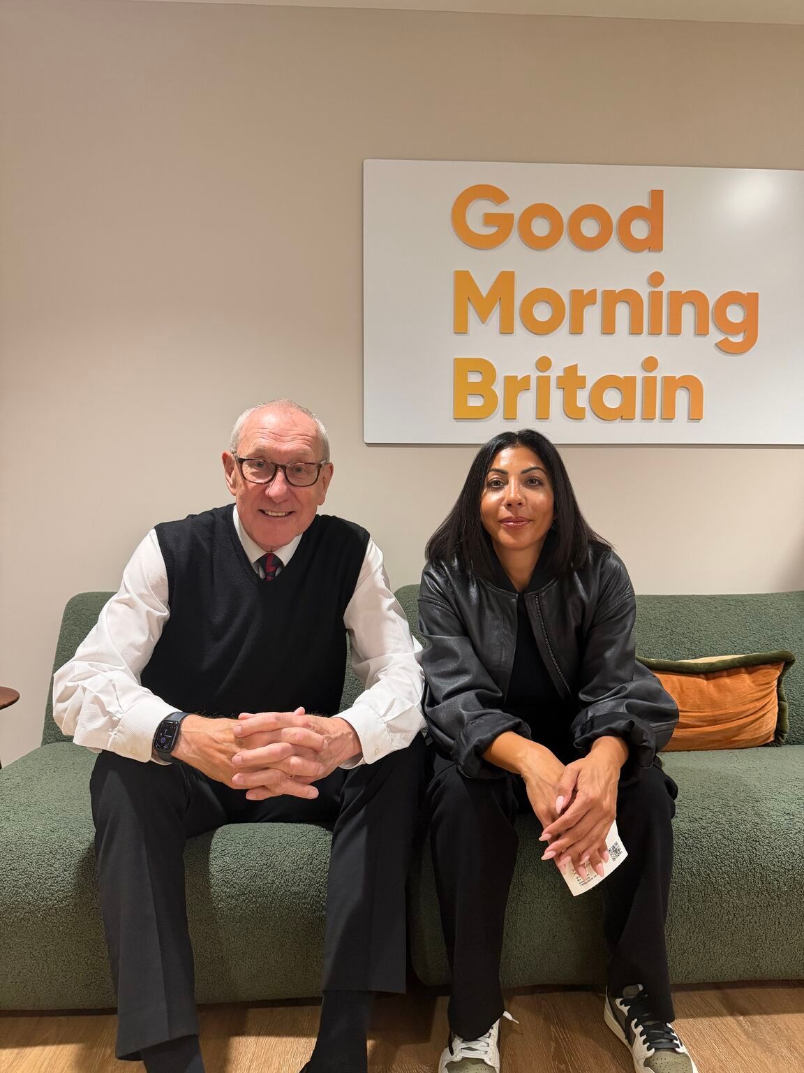Terry Butcher backstage at Good Morning Britain