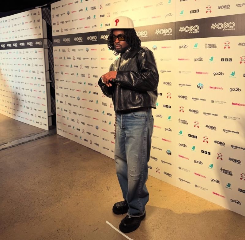 Wale at the MOBO Awards during his UK promotion