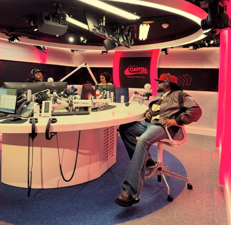 Wale in the Capital XTRA studio during his UK promotion